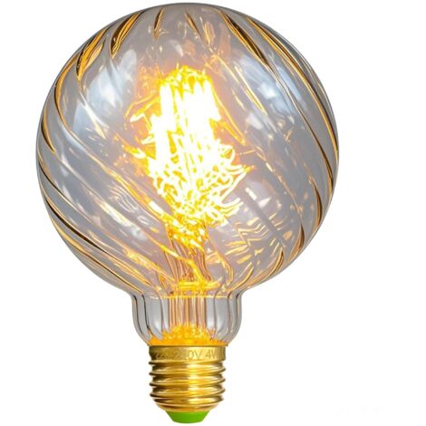 Ampoules Led Ampoule Vintage Led Filament Edison Ampoule 4W Non Dimmable Spécialité Ampoules Décoratives 220 / 240V E27 Chaleur Glow (G95 Swirl clair)