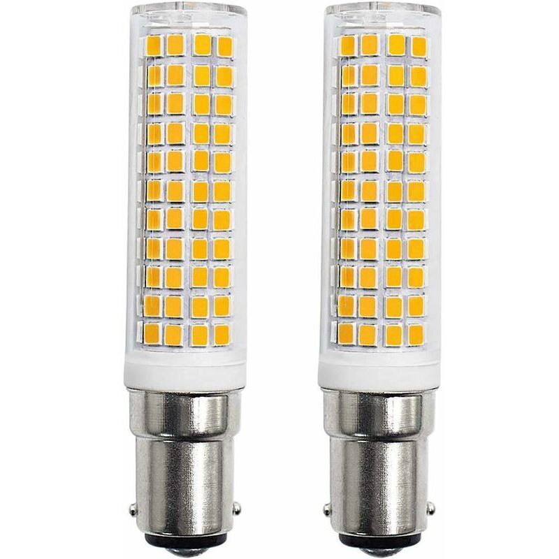 Rosemary - LaBlanc - Lot de 2 Ampoules led B15d 8W équivalent 90W 80W 75W blanc chaud culot B15 910lm 220V 230V 3000K [Classe énergétique e]