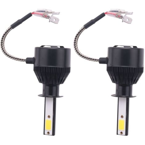 Ampoules LED C6 H1 pour phares de voiture, lot de 2, blanc froid 6500K, remplacement pour feux antibrouillard, 36 W 8000 lm - AquaForge