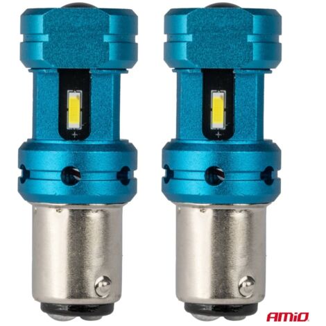 Ampoules LED CANBUS 1157 BAY15D P21/5W 4SMD 1860 Blanc 12V 24V AMIO-04253