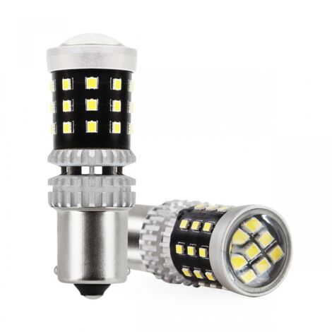 Ampoules LED CANBUS 2016 39SMD 1156 BA15S P21W R10W R5W Blanc 12V 24V AMIO-02799