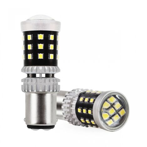 Ampoules LED CANBUS 2016 39SMD 1157 BAY15D P21/5W Blanc 12V 24V AMIO-02800