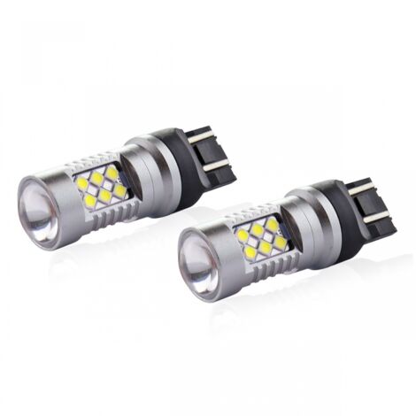 Ampoules LED CANBUS 3030 24SMD T20 7443 W21/5W Blanc 12V 24V AMIO-02126