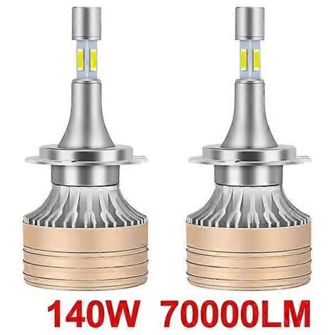 Ampoules LED CSP Sidor Canbus H7 90000LM 4 Sidor 200W 360 Turbo H8 H11 H4 H1 H3 HB3 9005 HB4 9006 9012 HIR2 Mini Ampoule 12V 140W 700-AquaForge