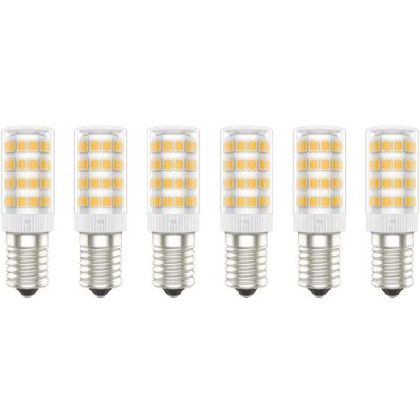 Ampoules LED E14, 5W (Équivalent à 50W), Blanc Chaud (3000K), AC220-240V, Sans Scintillement, Non Dimmable, 300 Lumens, IRC80, Pack de 6 - (Blanc Chaud, 5W) [Classe énergétique A+]