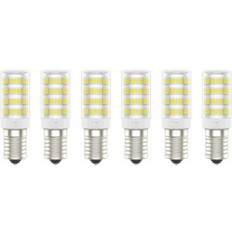 Ampoules LED E14, 5W (Équivalent à 50W), Blanc Froid (6000K), AC220-240V, Sans Scintillement, Non Dimmable, 300 Lumens, IRC80, Pack de 6 - (Blanc Froid, 5W) [Classe énergétique A+]