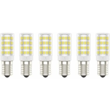 Ampoules LED E14, 5W (Équivalent à 50W), Blanc Froid (6000K), AC220-240V, Sans Scintillement, Non Dimmable, 300 Lumens, IRC80, Pack de 6 - (Blanc Froid, 5W) [Classe énergétique A+]-LIAIKI