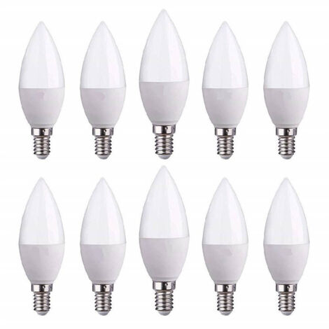 Ampoules Led E14 C37 Effet Bougie 4,5 W Chaude Froide Lumière Naturelle