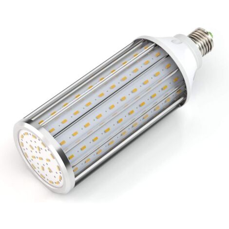 Ampoules LED E27 60W 3000K 5850LM 160X5730SMD Ampoule de Maïs,550W Ampoule de haute puissance en aluminium de conversion,réverbère de LED, 360 degrés projecteur, pour le garage, allée [Classe énergéti