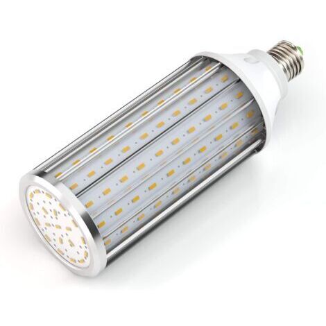 Ampoules LED E27 60W 3000K 5850LM 160X5730SMD Ampoule de Maïs,550W Ampoule de haute puissance en aluminium de conversion,réverbère de LED, 360 degrés projecteur, pour le garage, allée [Classe énergéti