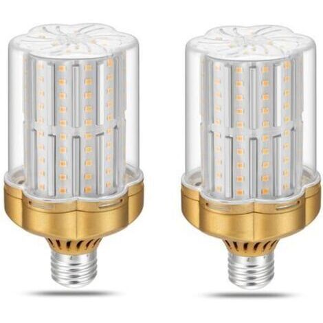 Ampoules LED E27, paquet de 2, 30 W, lumière blanche chaude 3000 K (équivalent à une lampe à incandescence de 250 W), 3500 lumens, non dimmable, sans scintillement