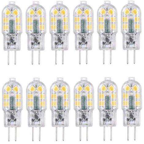 Ampoules LED G4, paquet de 12, blanc chaud [JUN]-AquaForge