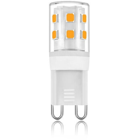 Ampoules LED G9 2W Blanc Chaud 2700K, Ampoules LED G9 280LM, Équivalent à une Ampoule Halogène 28W, Ampoules LED G9 pour Éclairage Domestique, Non-Flicker, AC 220-240V, Paquet de 5