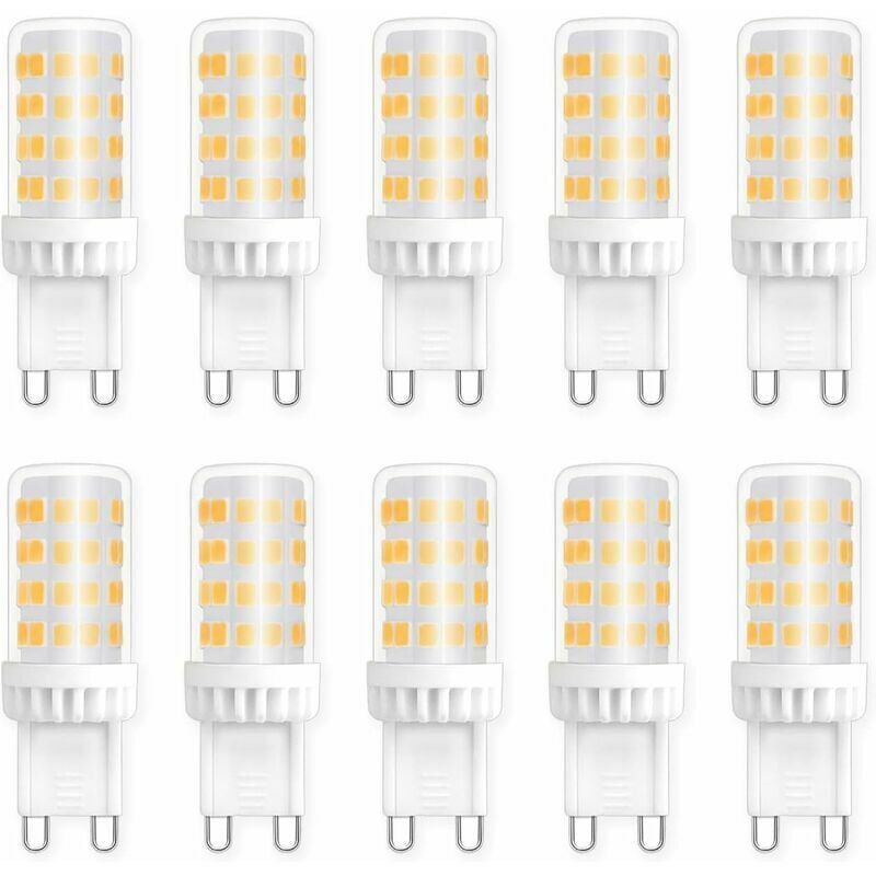 Debuns - Ampoules led G9 5W, Equivalente 40W 50W Halogène Lumière, 450LM, Blanc Neutre 4000K, ac 220V, Culot G9 Standard, économie d'énergie, pour