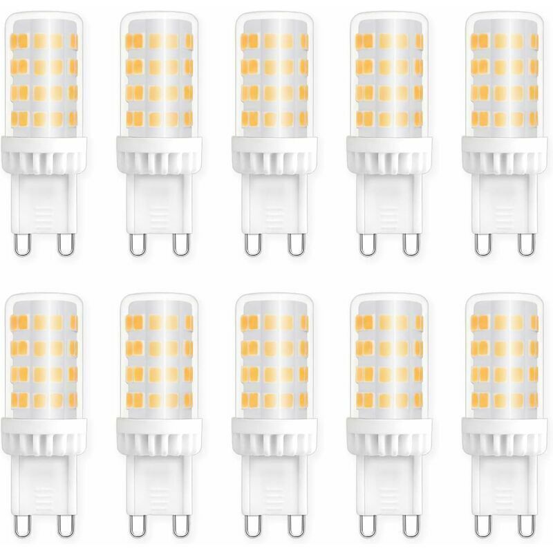 Debuns - Ampoules led G9 5W, Equivalente 40W 50W Halogène Lumière, 450LM, Blanc Neutre 4000K, ac 220V, Culot G9 Standard, économie d'énergie, pour