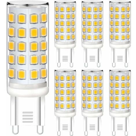 Ampoules LED G9 à intensité variable, 5 W, 230 V, équivalent à 40 W halogène, lot de 6