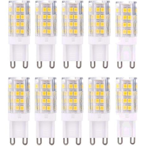 Ampoules LED G9 - Blanc chaud - Équivalent à des ampoules halogènes de 40 W - Lot de 10-AquaForge