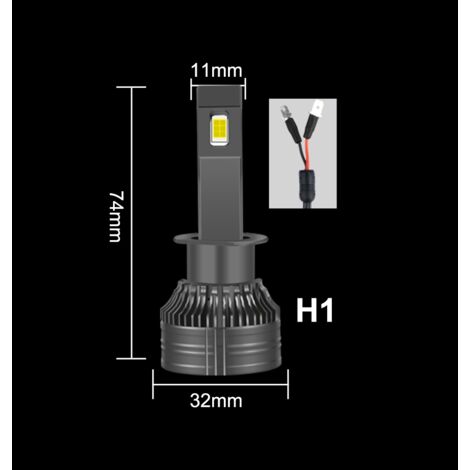 AMPOULES LED H1 XSTORM 120W 26000LM PUISSANTES CANBUS