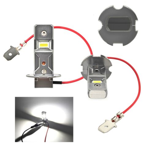ampoules LED H3 9V-16V CANBUS 3000lm blanc intense