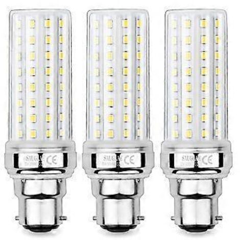 Ampoules LED maïs 20 W, équivalent à une ampoule à incandescence de 150 W, 2 300 lm, blanc chaud 3 000 K, culot B22, lot de 3
