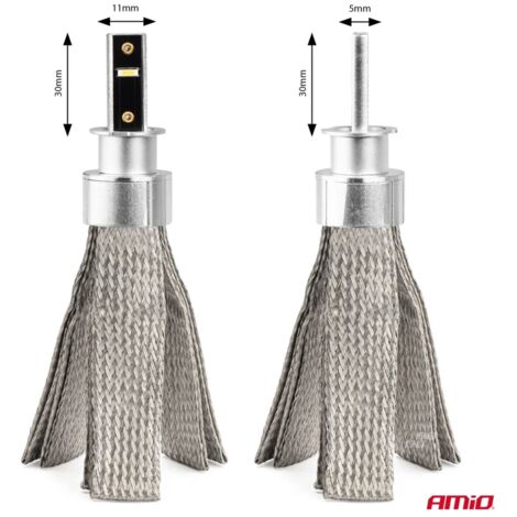 Ampoules LED pour voiture série FLEX+ H3 6000K 12V 24V Canbus AMIO-03656