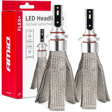 Ampoules LED pour voiture série Flex+ HB4 12V 24V 6000K Canbus amio-03665
