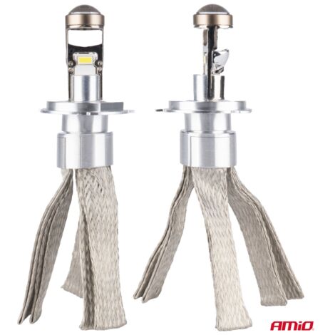 Ampoules LED pour voiture série FLEX+, lentille H4 12 V 24 V 6 000 K Canbus AMIO-03658