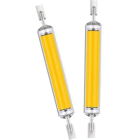 Ampoules LED R7s de 118 mm, 4 lampes blanc chaud à double extrémité haute luminosité de 20 W, équivalentes à des ampoules halogènes de 200 W.