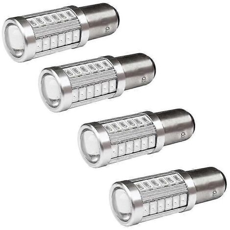 ampoules LED rouges 1157 P21/5w Bay15d Super 33 SMD 5630 5730 pour feux de freinage, antibrouillards et feux de jour de voiture 21/5w