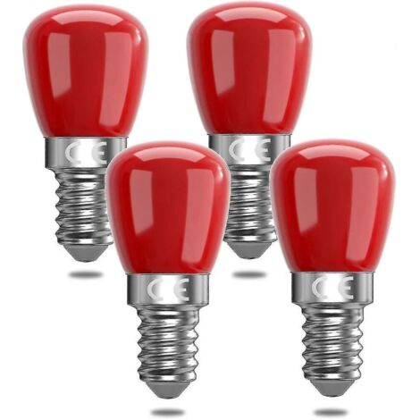 Ampoules LED rouges E14 3W, décoratives, équivalentes à 25W, idéales pour créer une ambiance chaleureuse, Halloween, Noël [classe énergétique-AquaForge