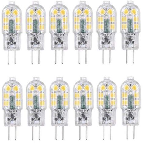 Ampoules LED Tomshine G4, lot de 12, blanc chaud