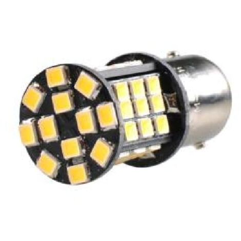 AMPOULES LED X2 BA15S P21W 48 LEDS SMD2835 CANBUS BLANC 12V