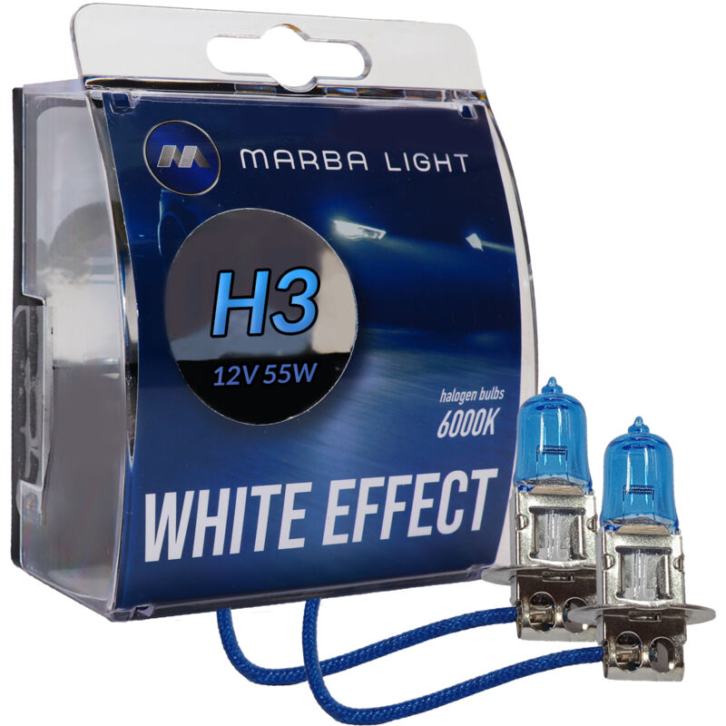 Ampoules MARBA LIGHT WHITE EFFECT H3 55W 12V