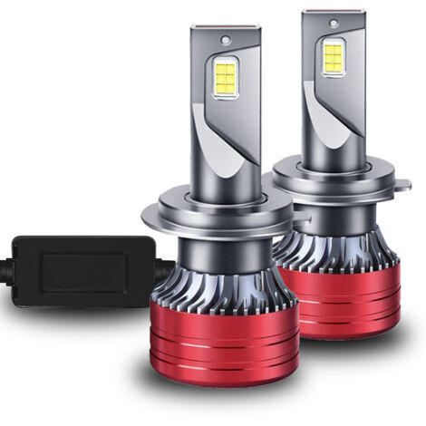 Ampoules Phare LED Auto H4 Style Lame, Puces 3570, +300% Luminosité, Ventilateur Intégré, Plug & Play, Lot de 2
