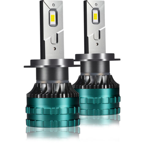 Ampoules Phare LED Auto V13 F7 Style Lame H7, 300W 80000LM, Canbus Intégré, Ultra Concentré, Lot de 2