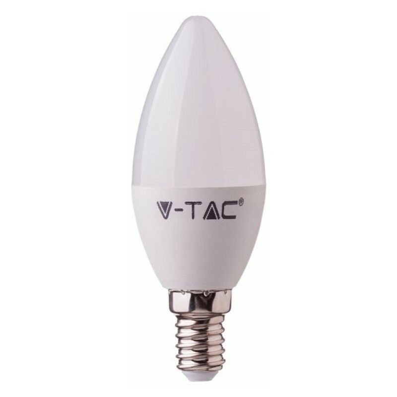 V-tac - Ampoule bougie led E14 4,5W compatible avec Google Home et Amazon Alexa via l'application Smart rgb et 3-en-1 dimmable.