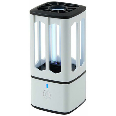Ampoules UV Lampe germicide portable, lampe de désinfection ultraviolette, lampe de stérilisation de voiture, lampe germicide anti-acarien de réfrigérateur de chambre portable (blanc)