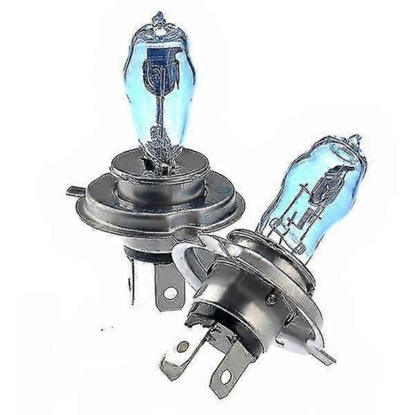 Ampoules xénon H4 12 V 100 W/90 W 6000 K ultra-lumineuses pour phares de voiture - Une paire - AquaForge