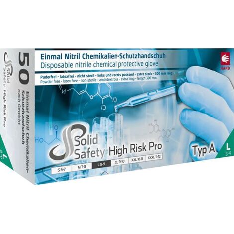 AMPRI Einw.-Handsch.HighRisk Pro Gr.XL blau PSA III Nitril