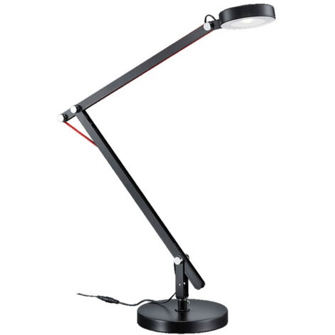 Amsterdam Trio Lighting Lámpara de estudio Led negra ajustable