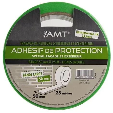 Scotch Le Masquage Protection lignes droites 50mm x 50m Barnier