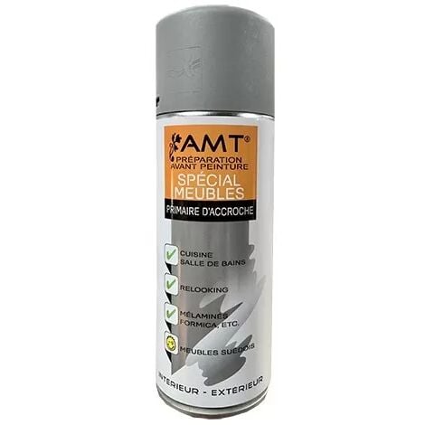AMT Aérosol Primaire d'accroche Spécial Meuble (BPM02) 0,330 L - Gris