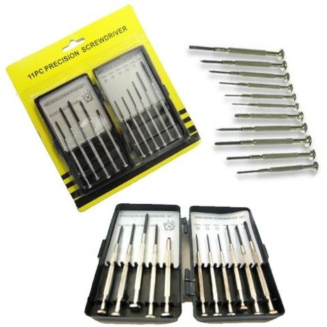Amtech Lot de 11 tournevis de pr/écision R/éparation de jouets//montres L0500