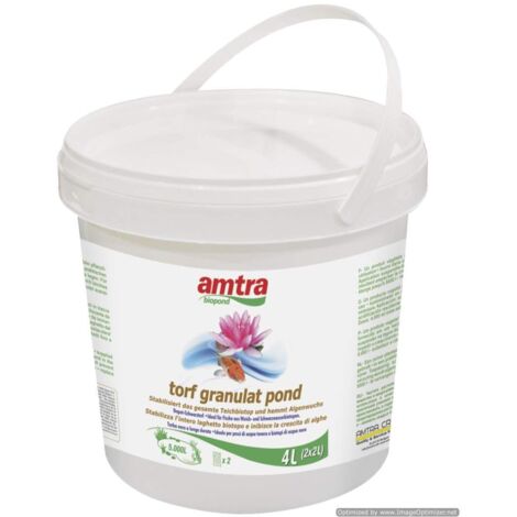 Amtra Biopond Torf Granulat torba in granuli antialghe naturale per laghetti 4 l