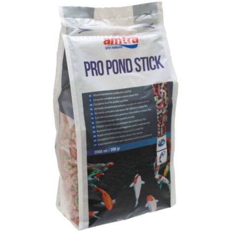 Amtra Pro Pond stick alimento per pesci rossi e carpe koi da laghetto 2 lt