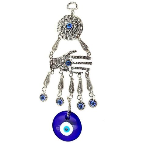 Amulettes turques bleues contre le mauvais œil, décoration murale, pendentif à suspendre, carillon éolien