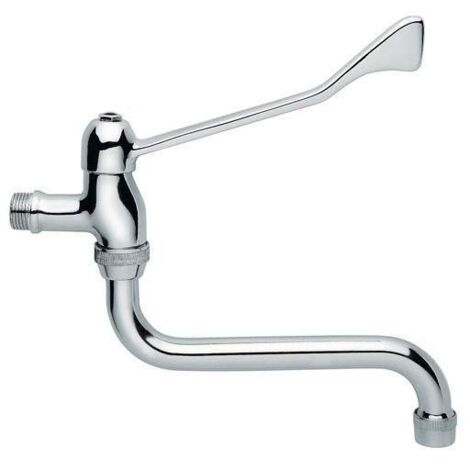 An der Wand montierter Beckenhahn mit drehbarem Auslauf und klinischem Hebel Idral 02010/DC Chrom