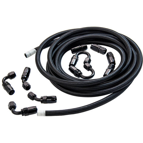 AN6-6AN Nylon Stahl geflochtene Ölkraftstoff Linie Schlauch End Adapter 5M/ TOPAN6-6AN Nylon Stahl geflochtene lkraftstoff Linie Schlauch End Adapter 5M/ TOP