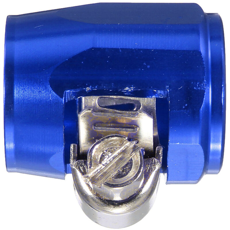 Image of AN8 Finitura tubo in alluminio da 18 mm Fascetta per tubo carburante/olio/acqua blu Hasaki