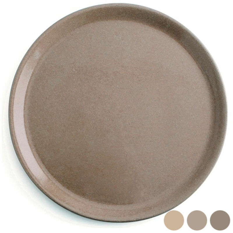 

Plato Cerámica (31 cm) Marrón - Anaflor